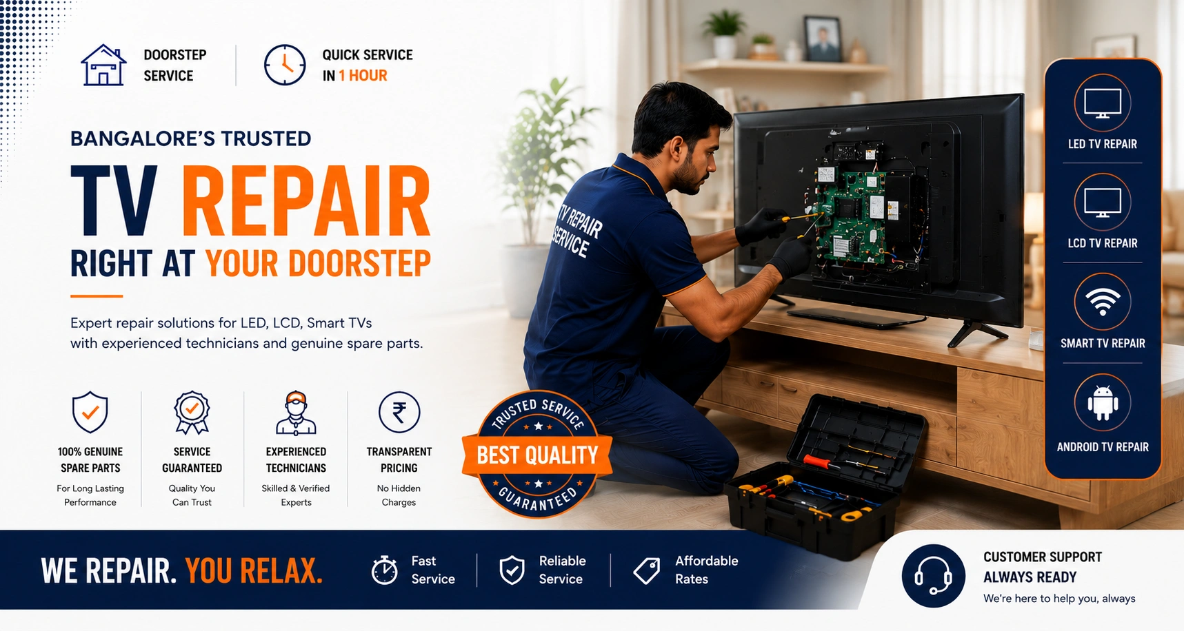 Professional TV Service Bangalore